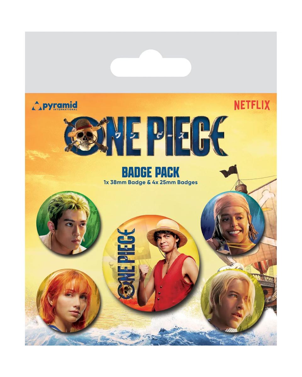 Bedževi One Piece Live Action (The Straw Hats) - Badge Pack 